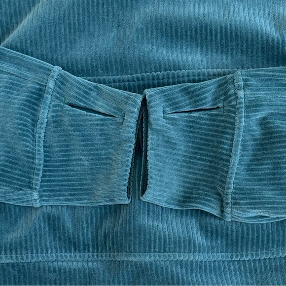 NWT Lululemon Scuba Oversized Hoodie *Velvet Cord In Storm Teal Size XS/S - Picture 4 of 7